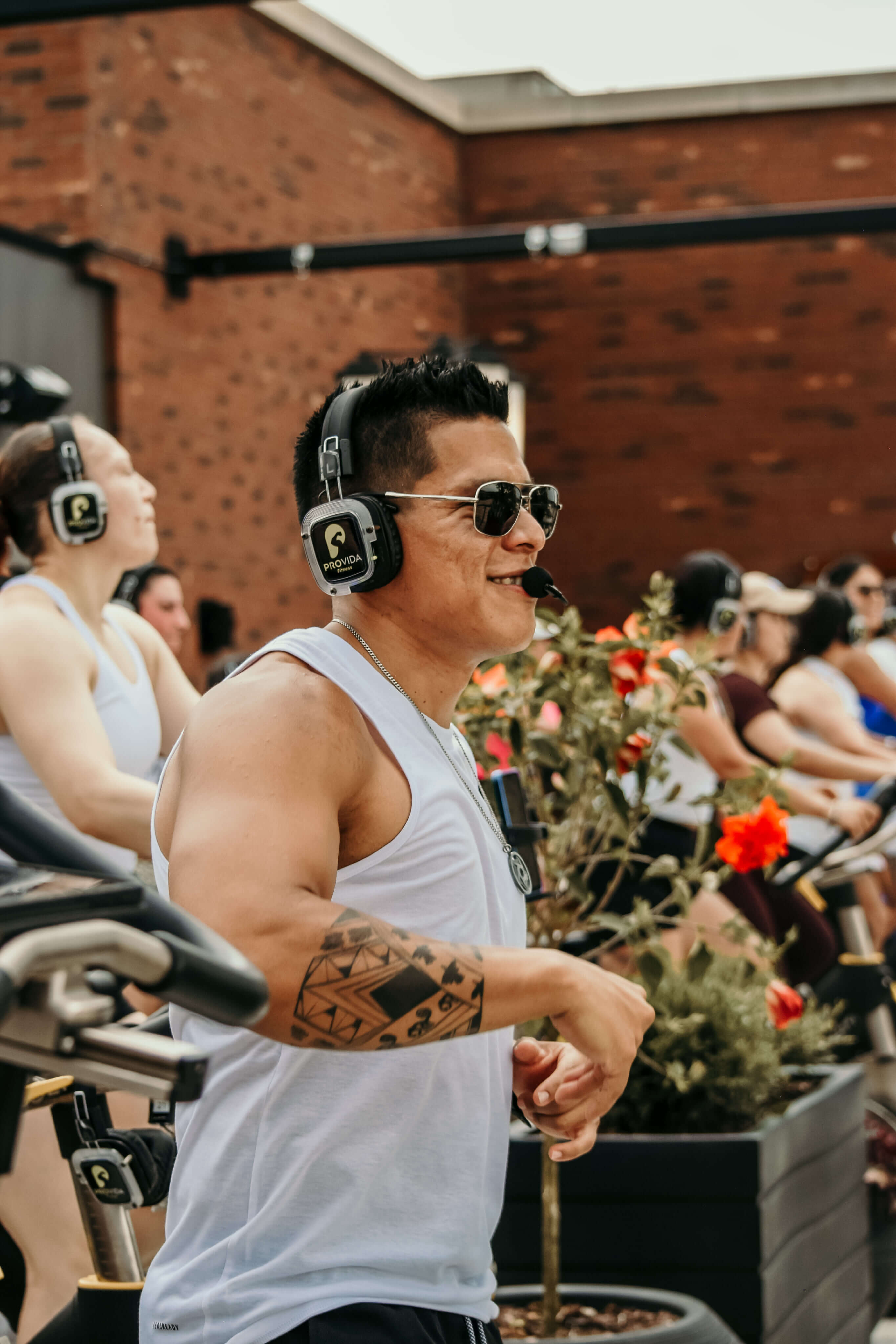 ProVida rooftop spinning class