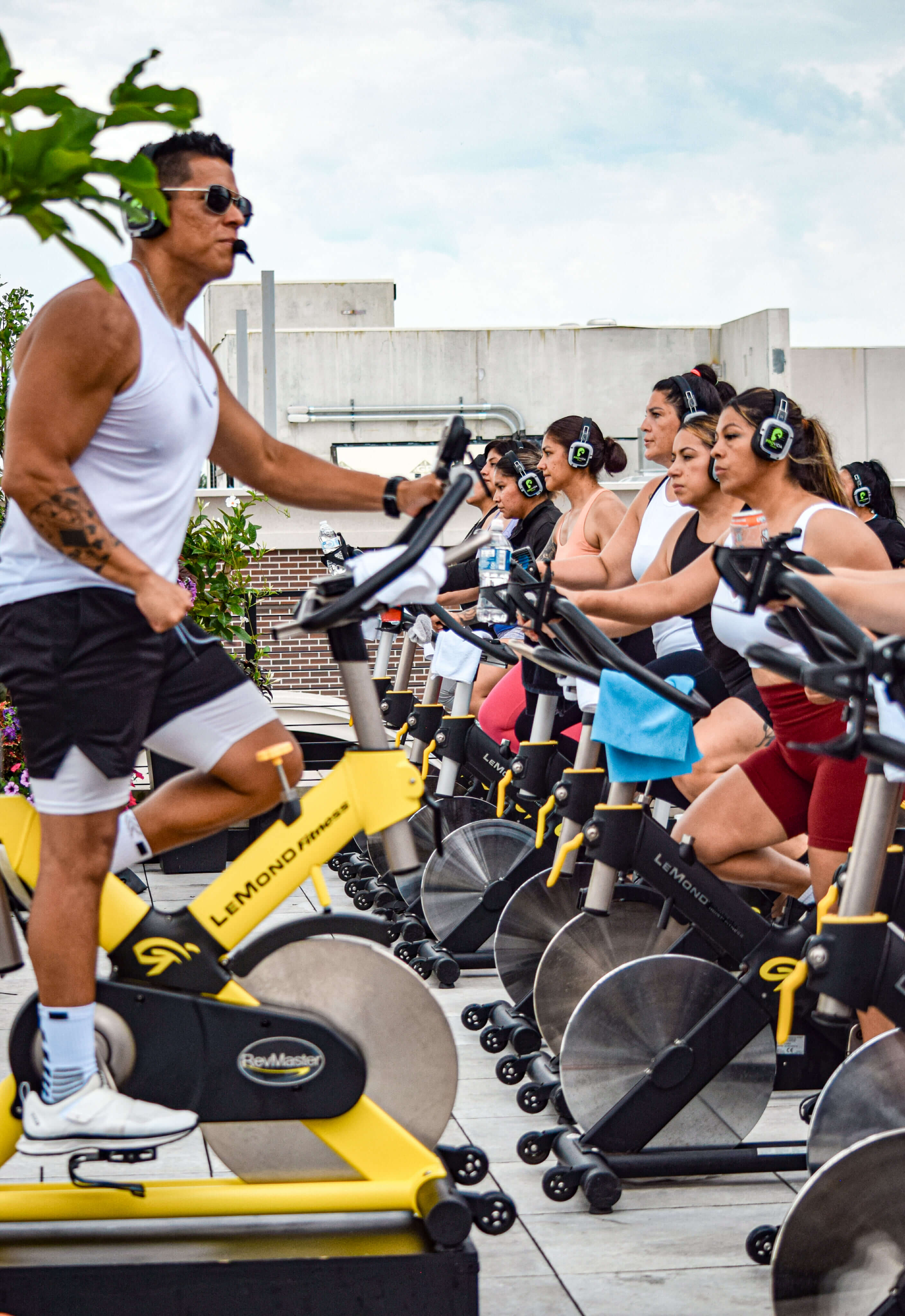 ProVida rooftop spinning class