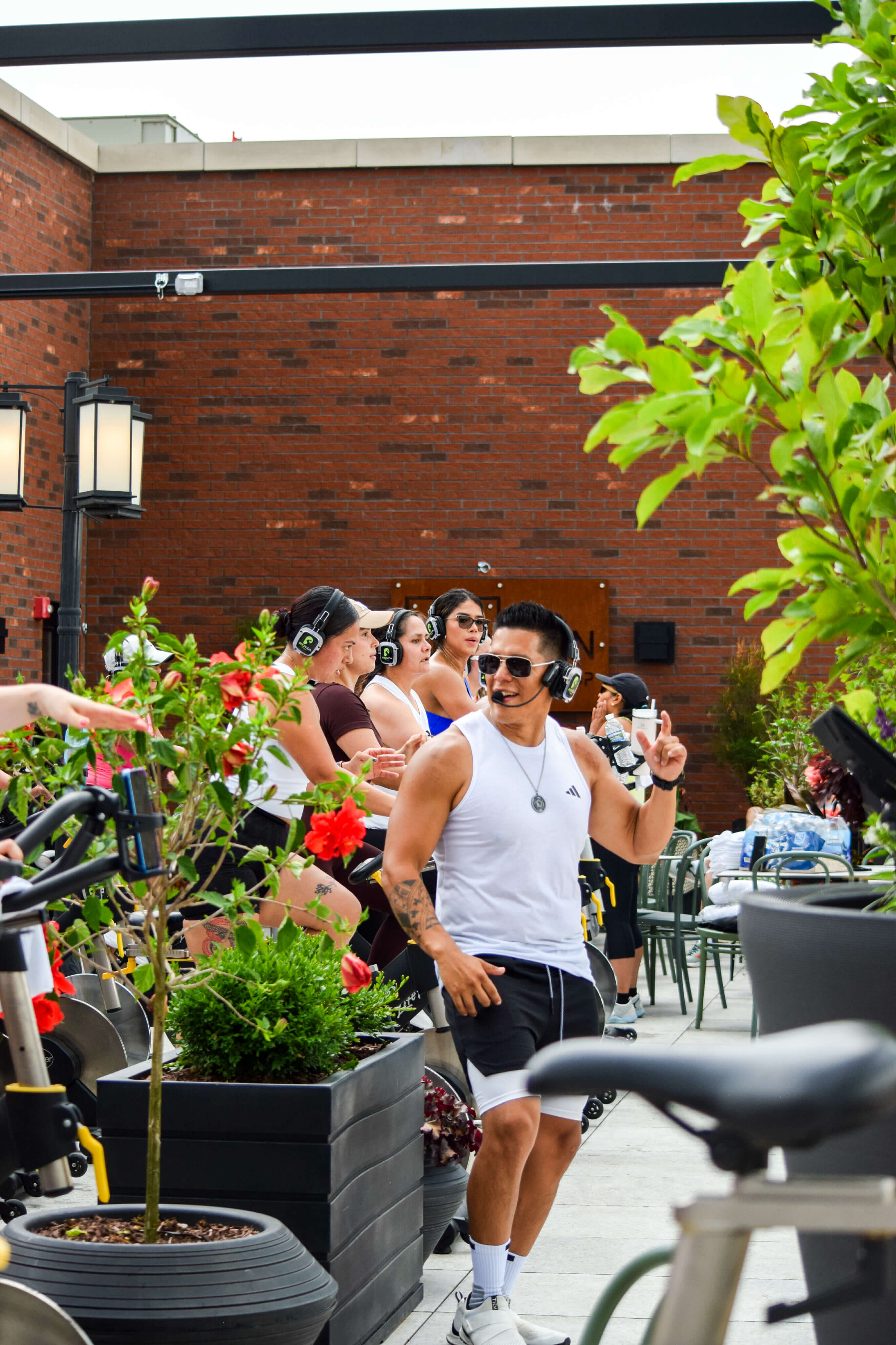 ProVida rooftop spinning class