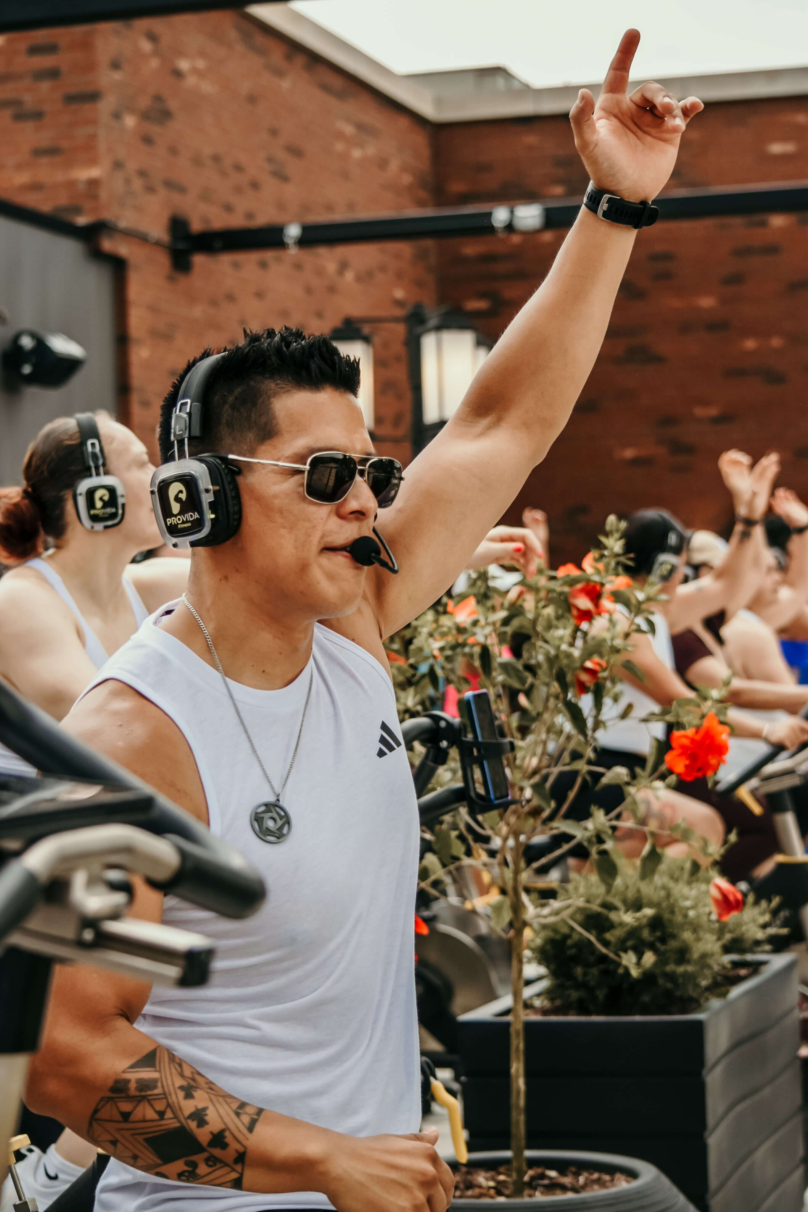 ProVida rooftop spinning class